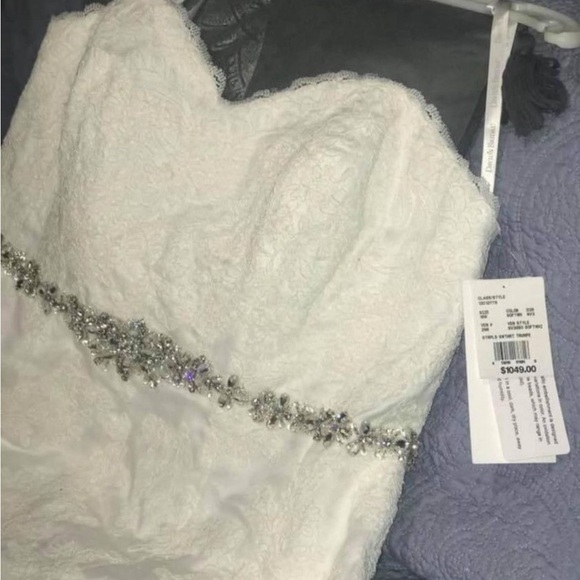 BRAND NEW Strapless sweetheart, fully lined lace dress, trumpet style - Picture 5 of 6